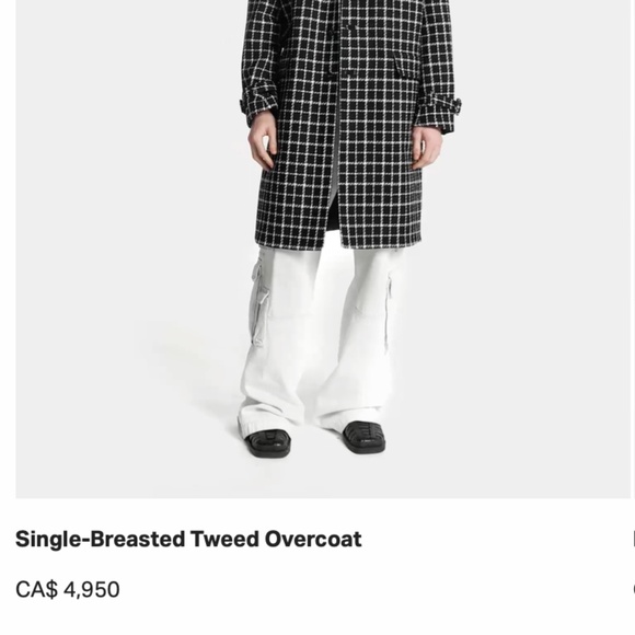 Versace Runway checked single-breasted Coat NEW sz M - Picture 4 of 16